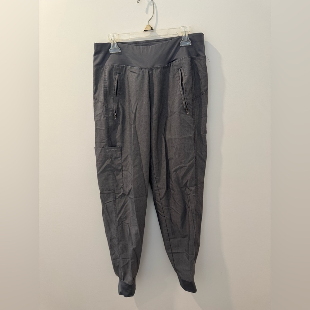 Healing Hands Charcoal Jogger Women’s Scrub Pants Size XS